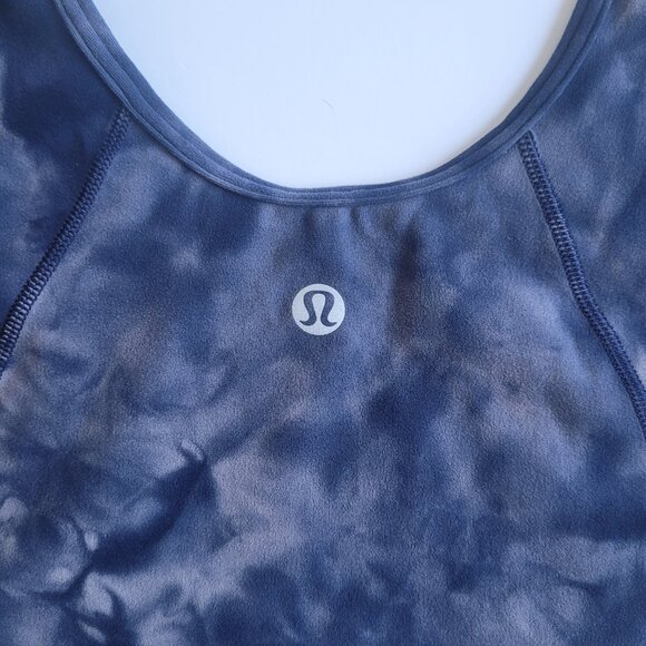 Lululemon Align T-shirt Diamond Dye Lunar Rock True Navy - Picture 5 of 9